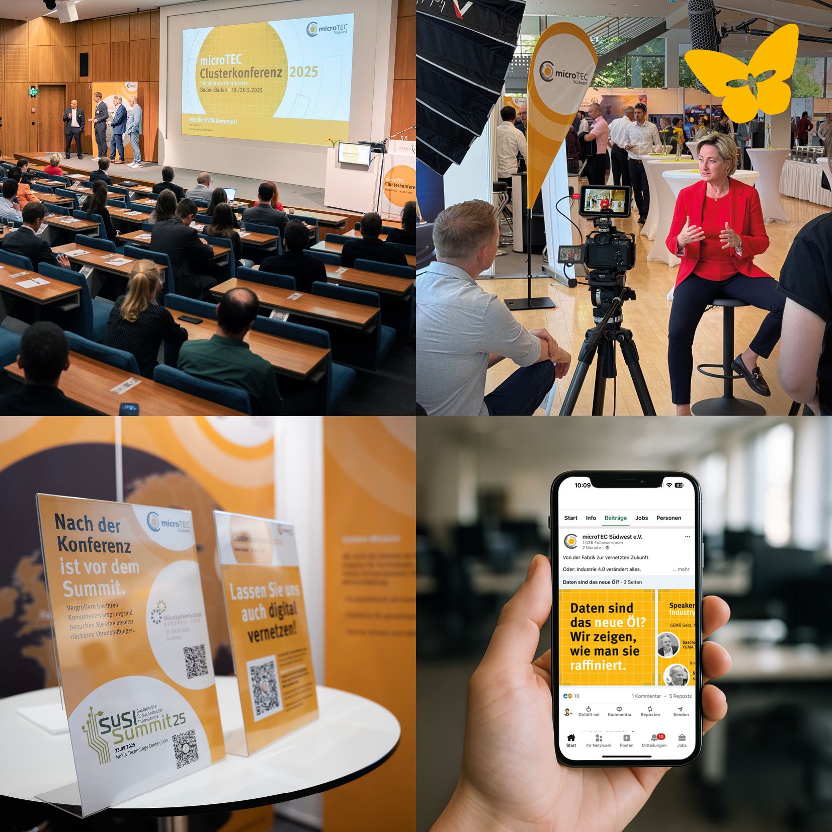 Referenzen Butterfly & Bee Freiburg microTEC Südwest